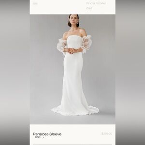 Aseling Bridal Panacea Sleeves with attachable buttons